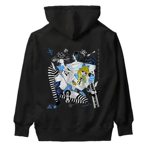 WEARHOUSE 家を着る少女とウサギ人形のマッドポップ Heavyweight Hoodie