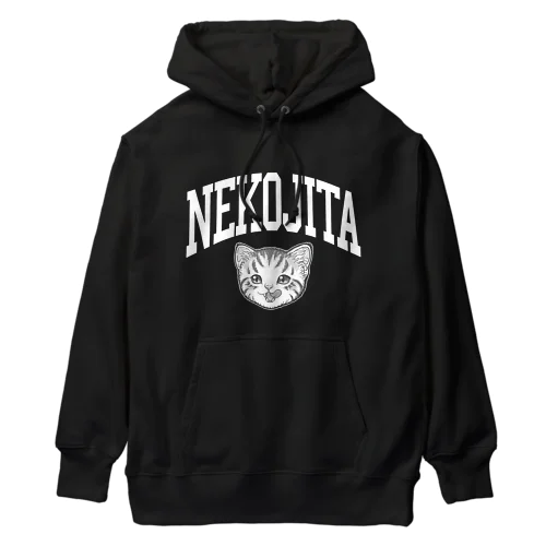 猫舌カミングアウト_ホワイト Heavyweight Hoodie