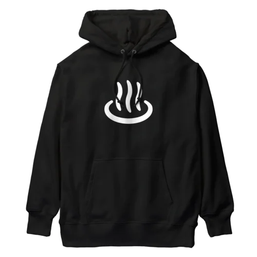 温泉マーク（白） Heavyweight Hoodie