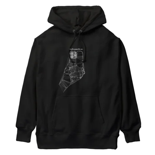 私に3Dスキャンされなさい Heavyweight Hoodie