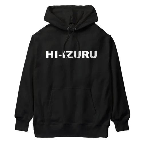 HIｰIZURU（白文字）背中にHINOMARU国　国旗　ヘビーウェイトパーカー Heavyweight Hoodie