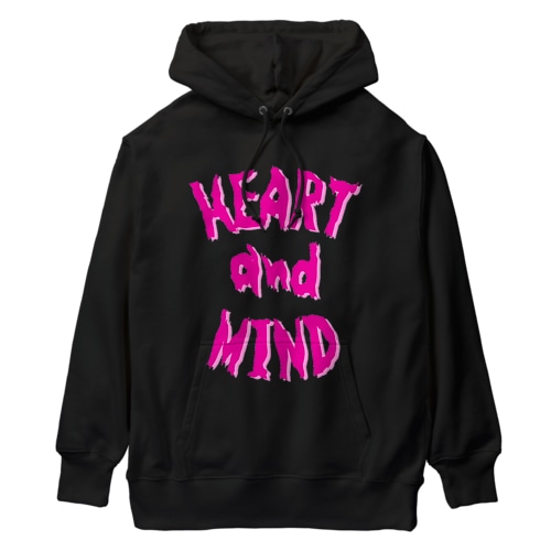HEART and MIND Popping Logo Heavyweight Hoodie