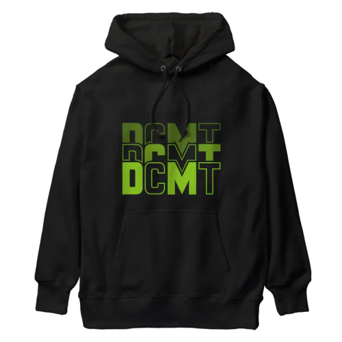 Back:3D DOCOMOTA  F:DCMT Logo グリーン ヘビーウェイトパーカー