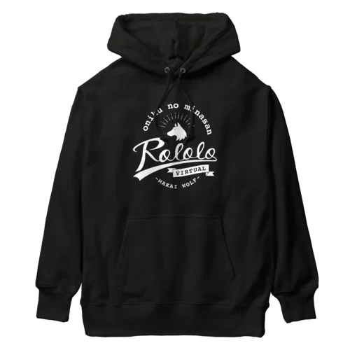 ロロロゴ VINTAGE／ホワイト Heavyweight Hoodie