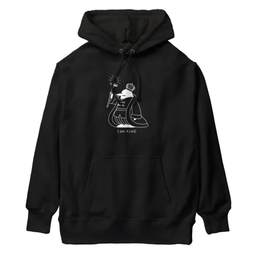 王様ペンギン(白) Heavyweight Hoodie