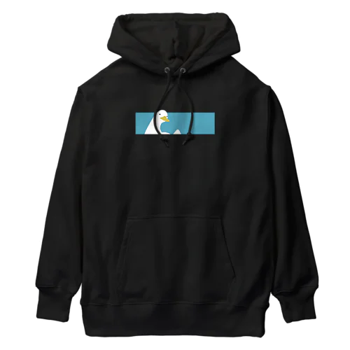 はみ出るアヒル「四角いまど」 Heavyweight Hoodie