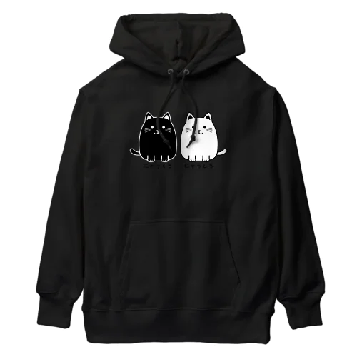 にゃっくろ＆にゃっしろ Heavyweight Hoodie