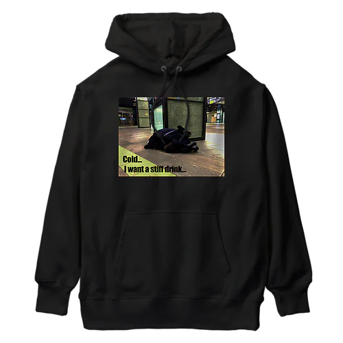 Cold… I want a stiff drink… Heavyweight Hoodie