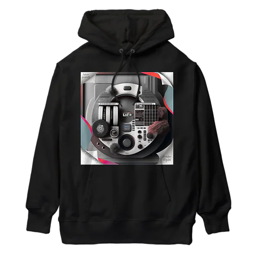 lofiアート盆栽ファンクmusic Heavyweight Hoodie