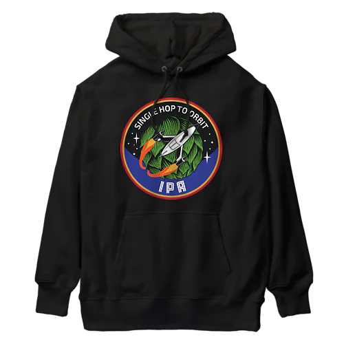 Single Hop To Orbit Heavyweight Hoodie