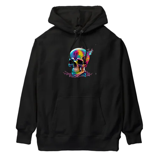 幻想的なドクロ Heavyweight Hoodie