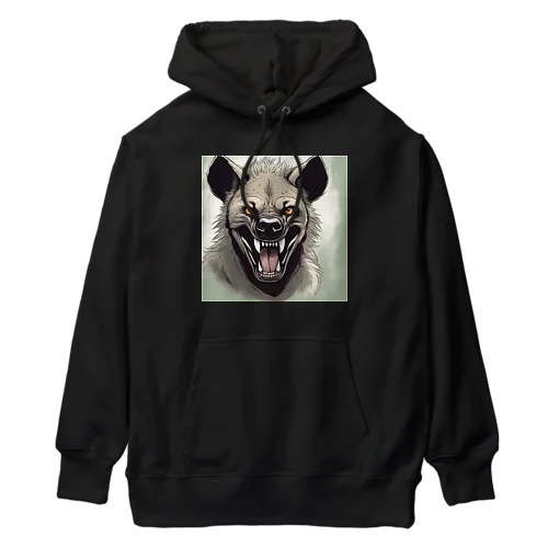 動物シリーズ24：ハイエナ Heavyweight Hoodie