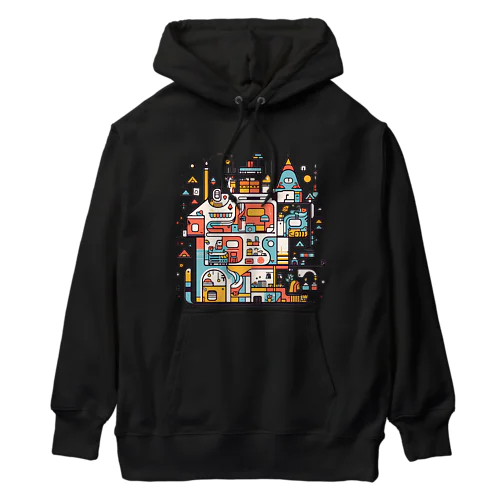 ポップな建物２ Heavyweight Hoodie