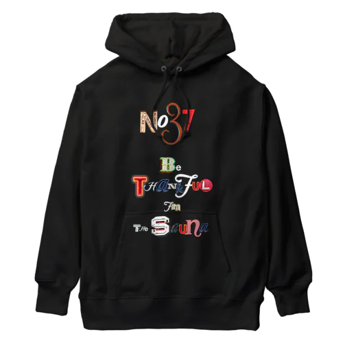 No.37 from T2MS SAUNA RegularWeight Hoodie  -TypoArt-[BLK] ヘビーウェイトパーカー