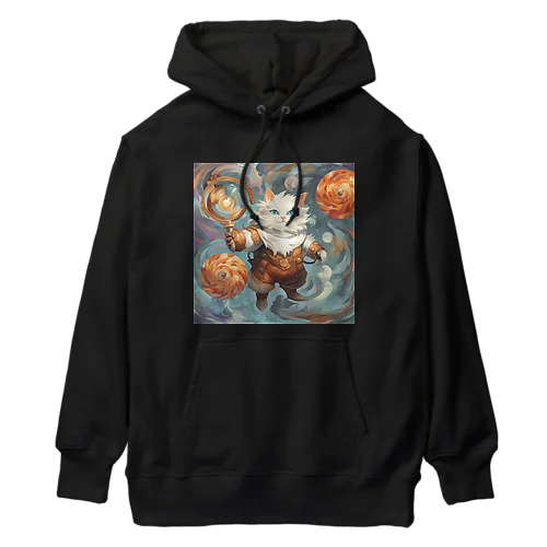 スチームパンクな猫 -b Heavyweight Hoodie