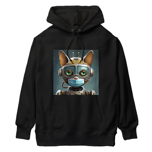 Mask Robot Cat -マスクロボット猫- Heavyweight Hoodie