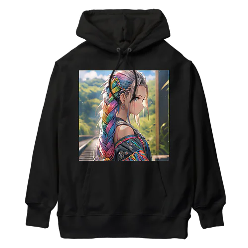 レインボウ娘 Heavyweight Hoodie