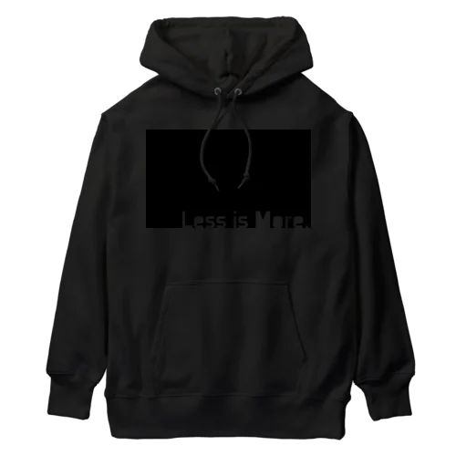 漆黒のミニマルデザイン Heavyweight Hoodie