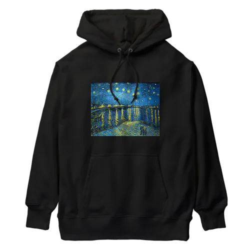 ゴッホ・ローヌ川の星月夜 Heavyweight Hoodie