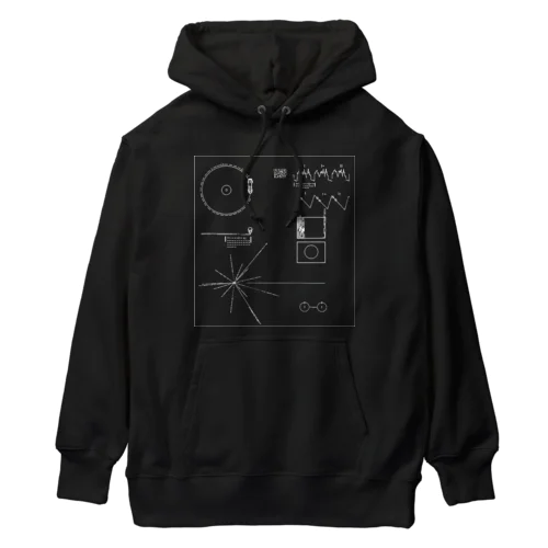 ボイジャーのゴールデンレコード Heavyweight Hoodie