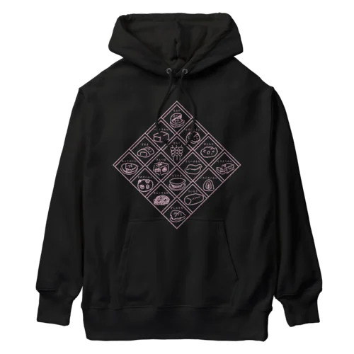 和スイーツ井桁仕切 うす紫 Heavyweight Hoodie