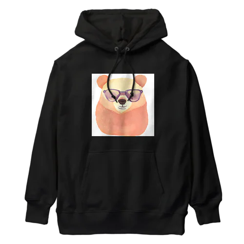 メガネっクマ① Heavyweight Hoodie