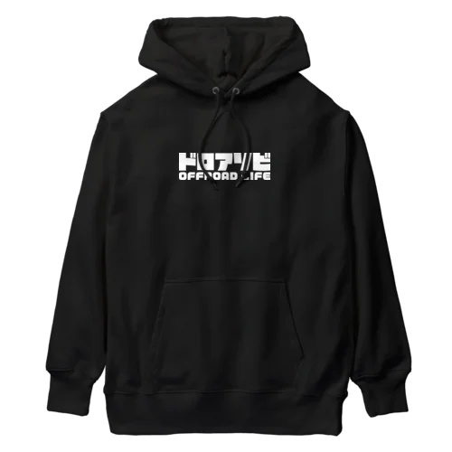 ドロアソビ オフロードライフ 泥遊び クロカン モトクロス ホワイト Heavyweight Hoodie