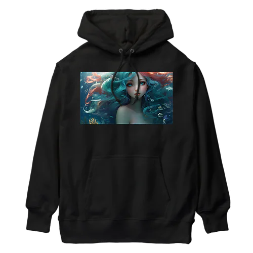 Mint mermaid Heavyweight Hoodie