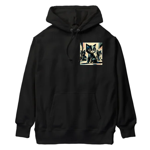 黒猫　キュビズム01 Heavyweight Hoodie