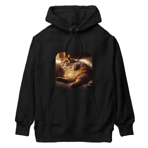 春眠のネコ Heavyweight Hoodie