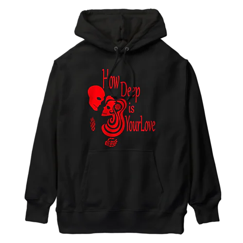 How Deep Is Your Love（赤） Heavyweight Hoodie