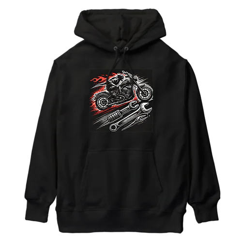 ワイルドライダー・メカニック ロゴ Heavyweight Hoodie