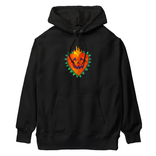 🧡🎃Halloween heart pumpkin🎃🧡 Heavyweight Hoodie