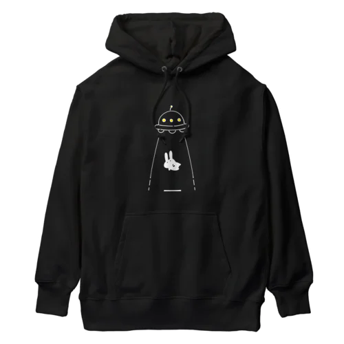 UFOにつれてかれるうさぎ Heavyweight Hoodie