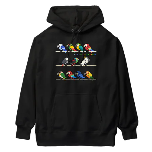 COLORFUL BIRDS Heavyweight Hoodie