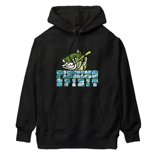 【ブラックバス釣り】釣魂Tシャツとフーディー【ルアー】 Heavyweight Hoodie