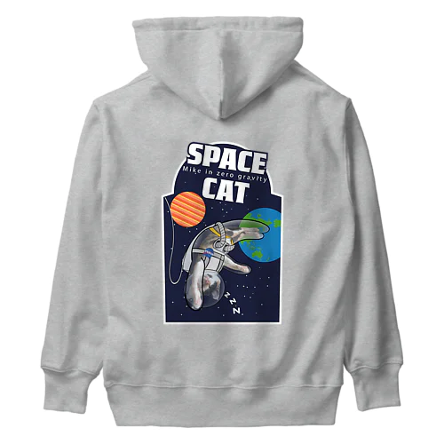 SPACE CAT ヘビーウェイトパーカー