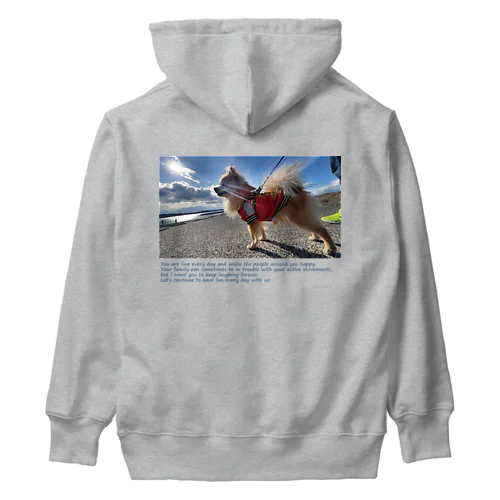 A man who looks good in the sea Chip Heavyweight Hoodie