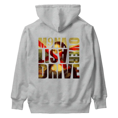 MONALISA_OVERDRIVE_WHITE_LOGO Heavyweight Hoodie