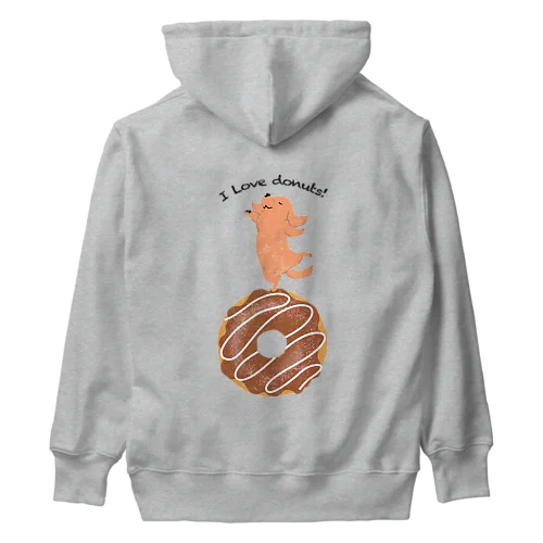 I love donuts!（レッド・ダックス） Heavyweight Hoodie