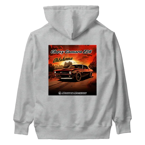 Chevy Camaro Z28 Oklahoma モンスターマシーン Heavyweight Hoodie