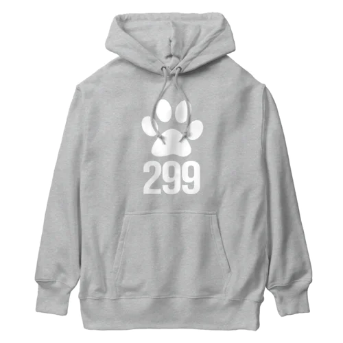 肉球299　ホワイト Heavyweight Hoodie