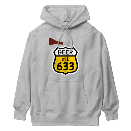【ROUTE 66風】BEER 633 (瓶あり) ヘビーウェイトパーカー