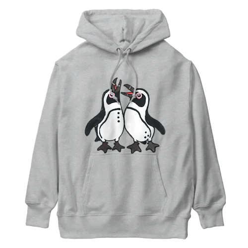 仲良く鳴き交わす🐧🐧 Heavyweight Hoodie