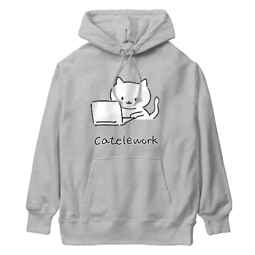 catelework テレワークネコ Heavyweight Hoodie