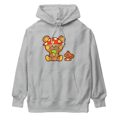 ぬいクマちゃんのキノコがり Heavyweight Hoodie