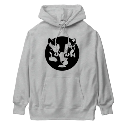 ジオメトリック猫 Heavyweight Hoodie