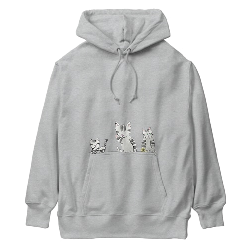 ミーチャンとマーチャンとニンチャン Heavyweight Hoodie