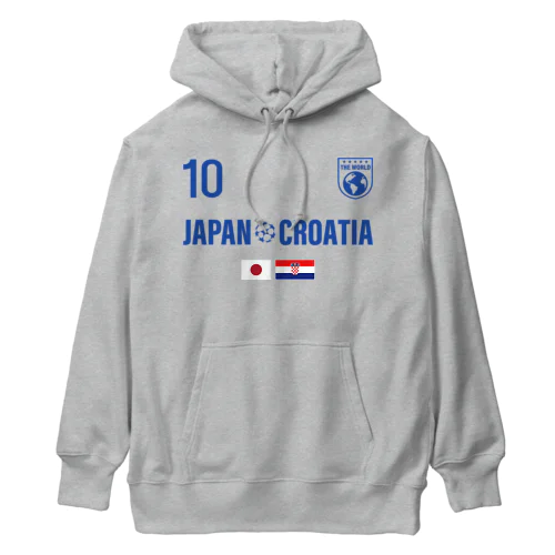 クロアチア ジャパン ワールド サッカー Heavyweight Hoodie