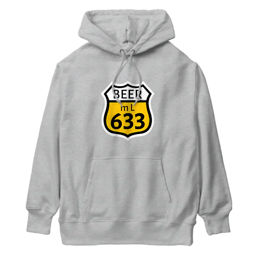 【ROUTE 66風】BEER 633 (瓶なし) ヘビーウェイトパーカー